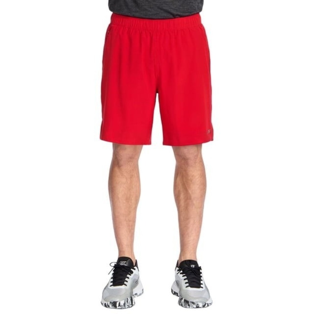 Skechers Mens Performance Shorts Red Size L 7 Inch Inseam 2-in-1 Athletic Short